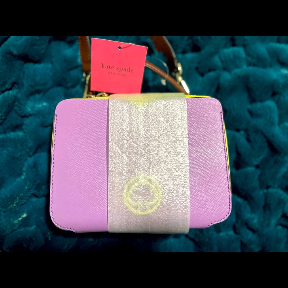 NEW Kate Spade Vanity Mini-top Handle Bag Iris Bloom color